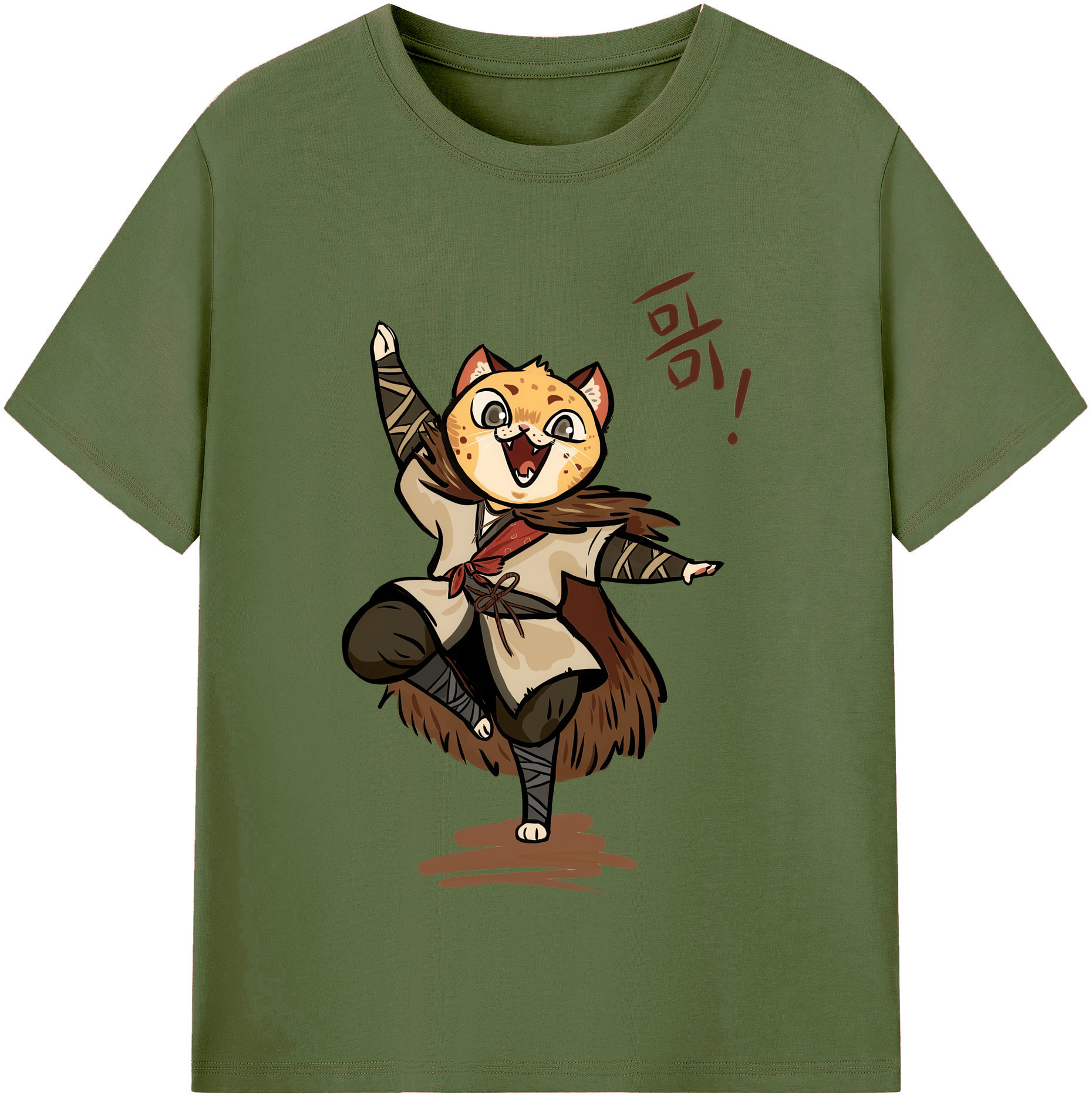 （画像用） Ne Zha 2 ナタ 魔童の大暴れ 綿100％半袖Tシャツ（フロントプリント）